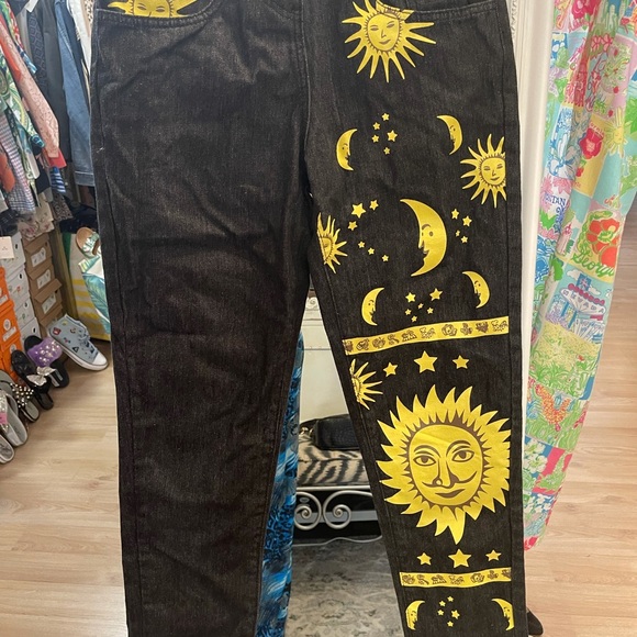 AMAZING retro denim Sun Moon Detail high waist 90s - Picture 5 of 9